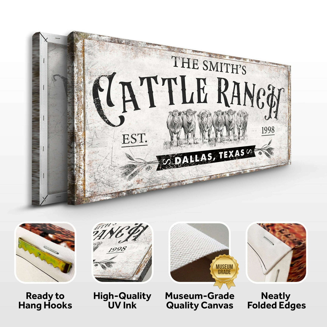 Branded Cattle Ranch Sign VI