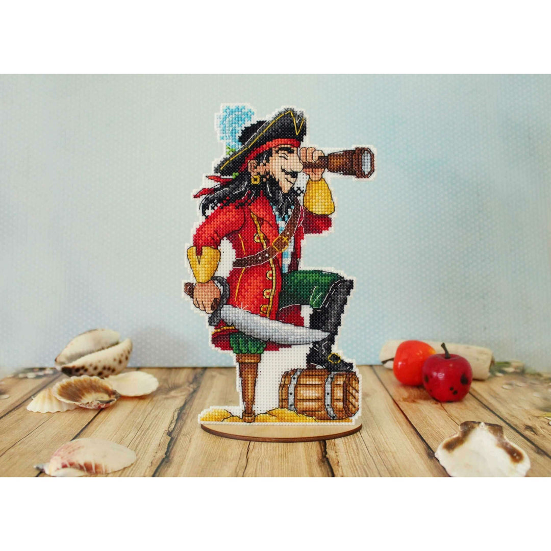 Brave Pirate SR-450 Plastic Canvas Counted Cross Stitch Kit