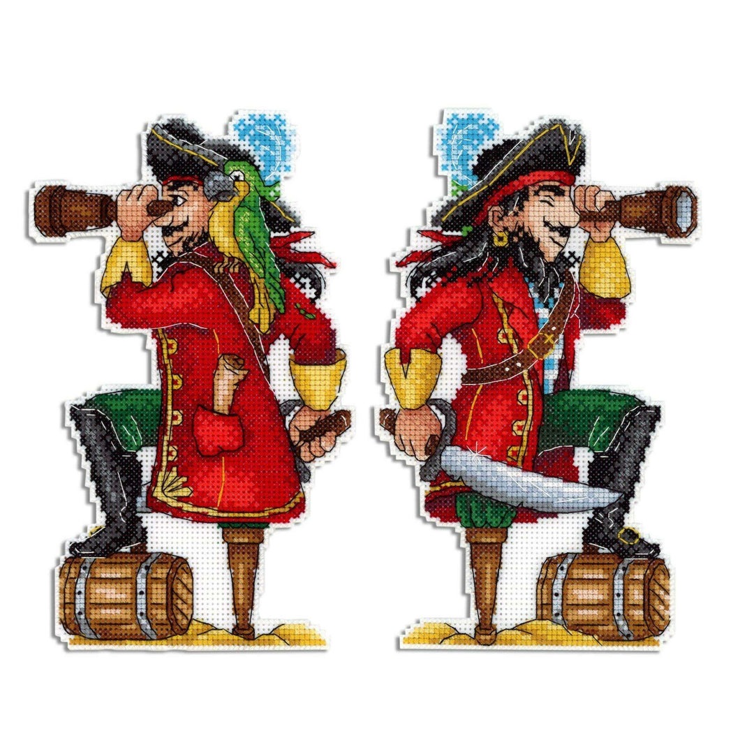 Brave Pirate SR-450 Plastic Canvas Counted Cross Stitch Kit