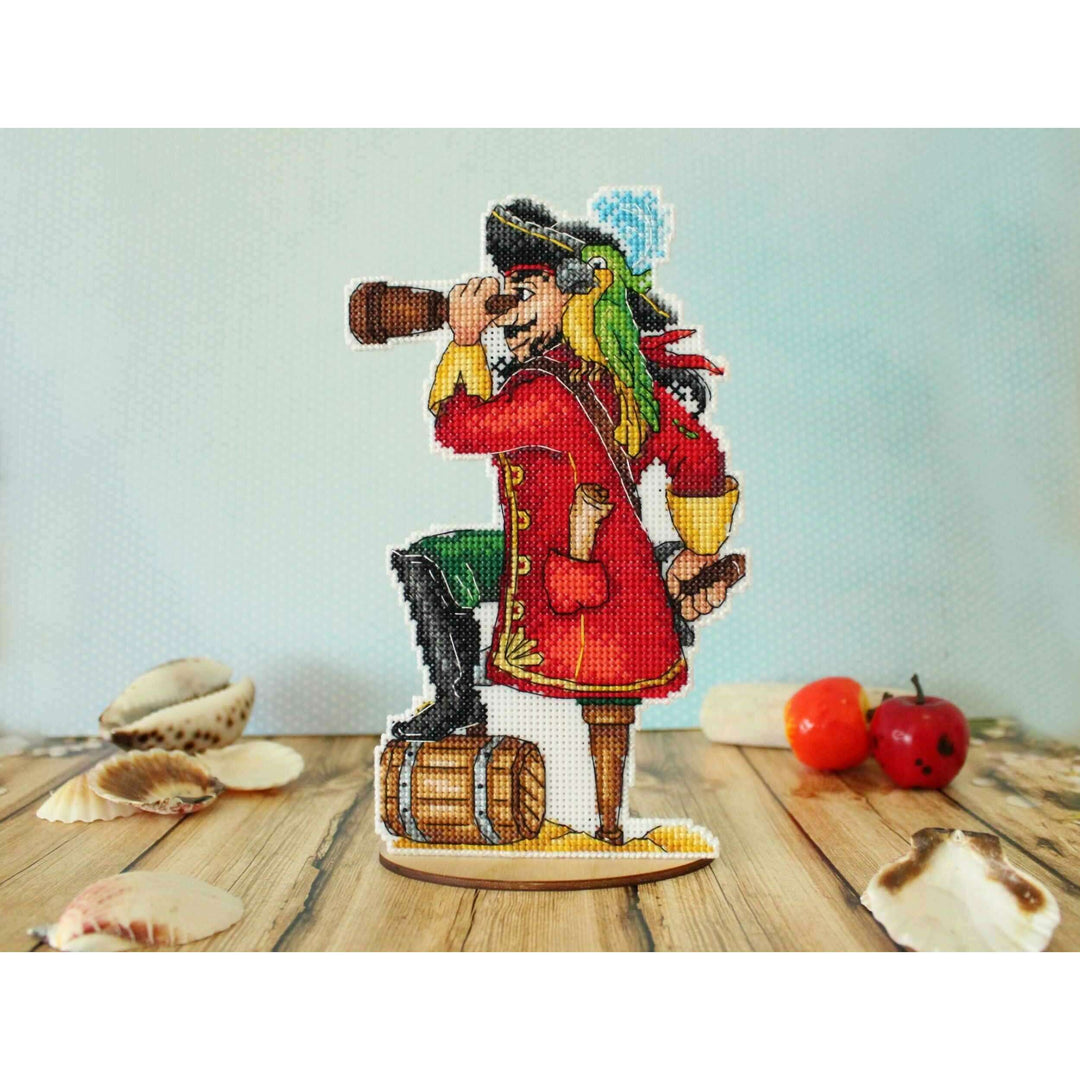 Brave Pirate SR-450 Plastic Canvas Counted Cross Stitch Kit