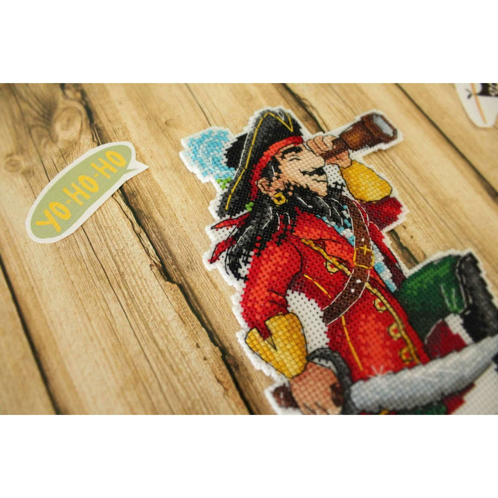 Brave Pirate SR-450 Plastic Canvas Counted Cross Stitch Kit