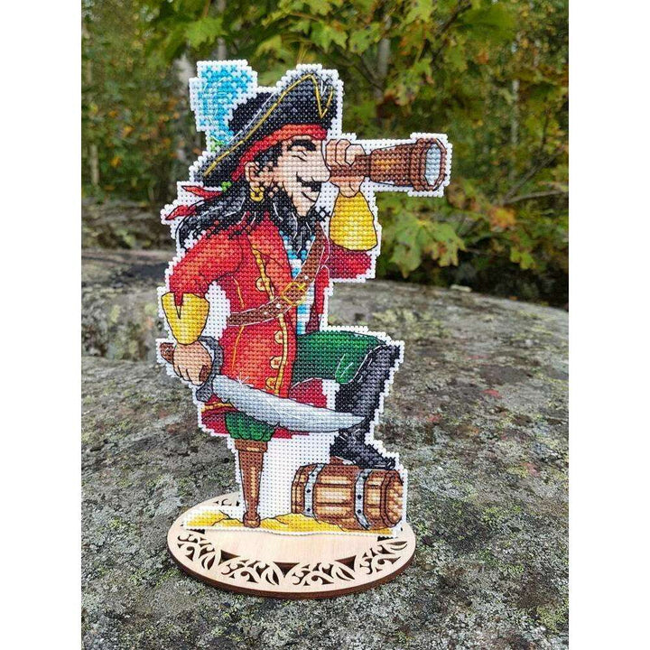 Brave Pirate SR-450 Plastic Canvas Counted Cross Stitch Kit