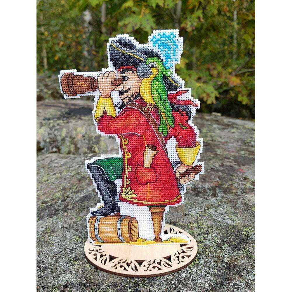 Brave Pirate SR-450 Plastic Canvas Counted Cross Stitch Kit
