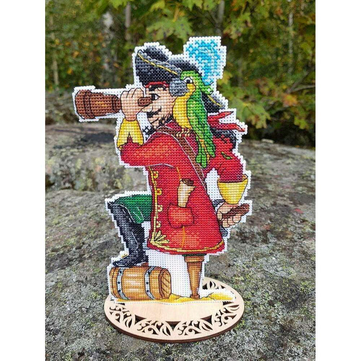Brave Pirate SR-450 Plastic Canvas Counted Cross Stitch Kit