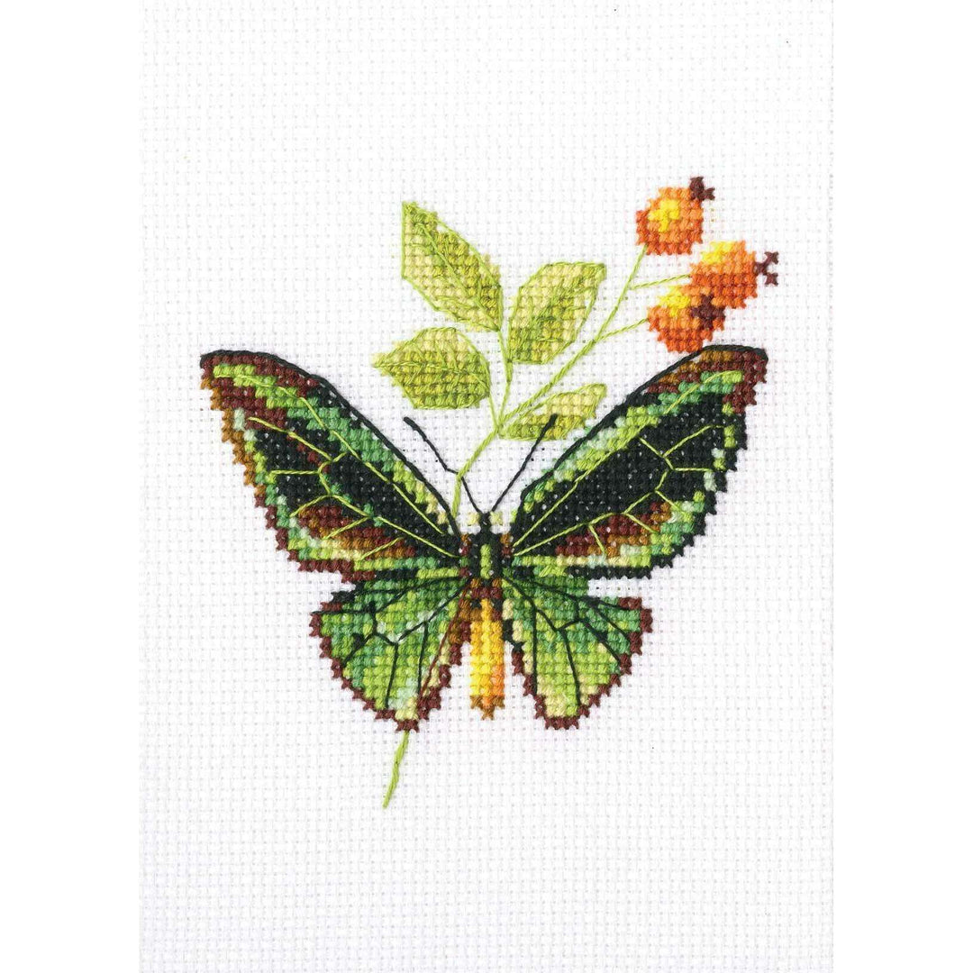 Briar and butterfly EH363 Counted Cross Stitch Kit