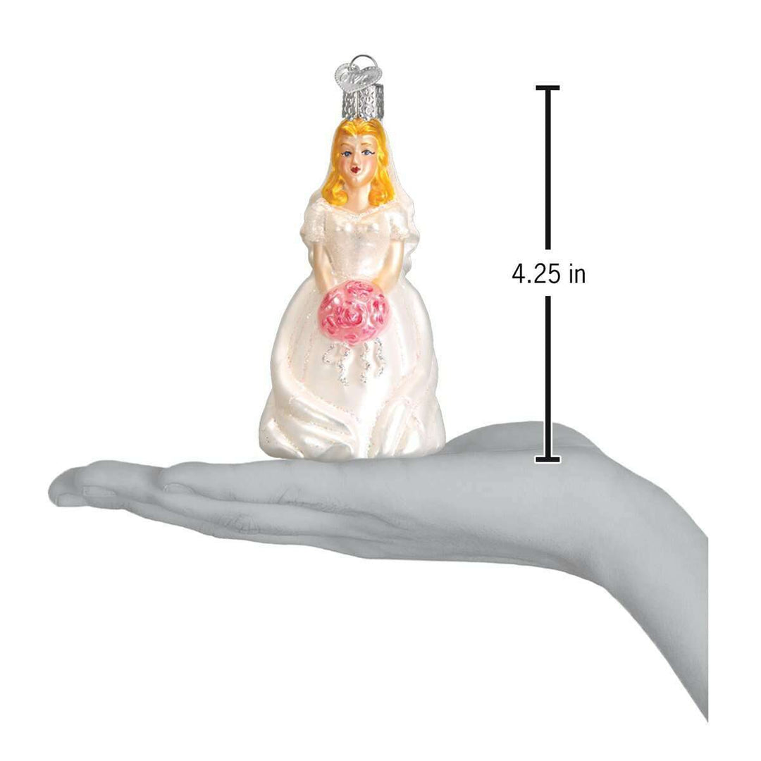 Old World Christmas Bride - Blonde Blown Glass Ornament