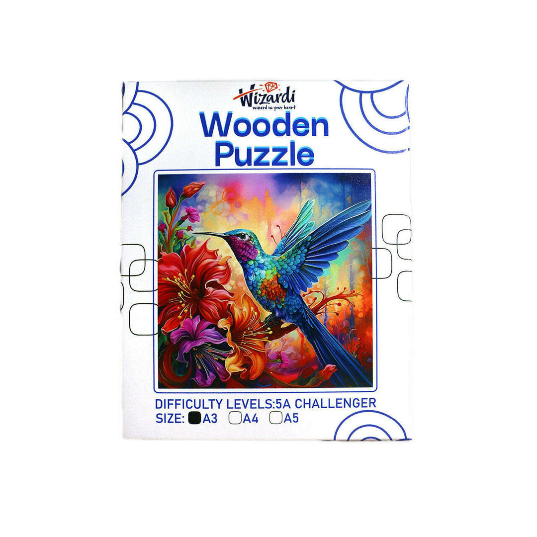 Bright Bird - Jigsaw Wooden Puzzle by Wizardi F07N9-3