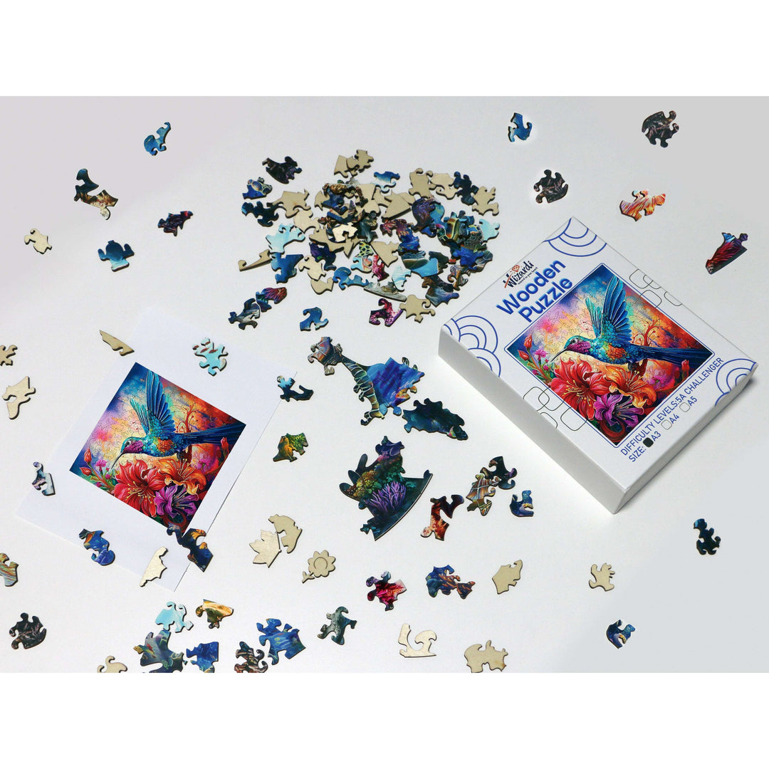 Bright Bird - Jigsaw Wooden Puzzle by Wizardi F07N9-3