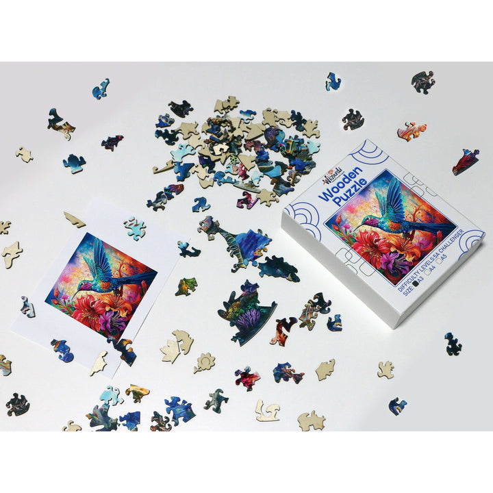 Bright Bird - Jigsaw Wooden Puzzle by Wizardi F07N9-3
