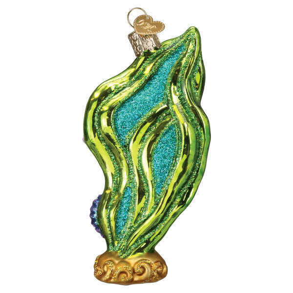Old World Christmas Bright Seahorse Blown Glass Ornament