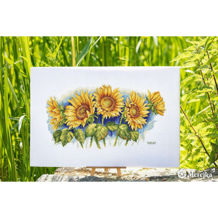 Bright Sunflowers K-125 Counted Cross-Stitch Kit
