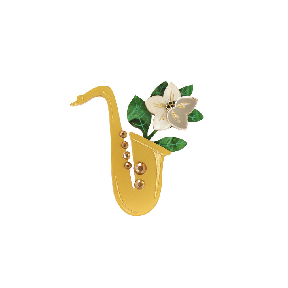Saxophone Brooch by Laliblue 3