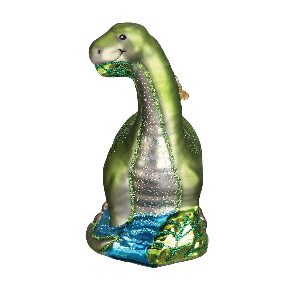 Old World Christmas Brontosaurus Blown Glass Ornament