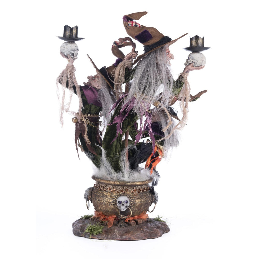 Broomstick Acres Witches Candle Holder by Katherine's Collection  2