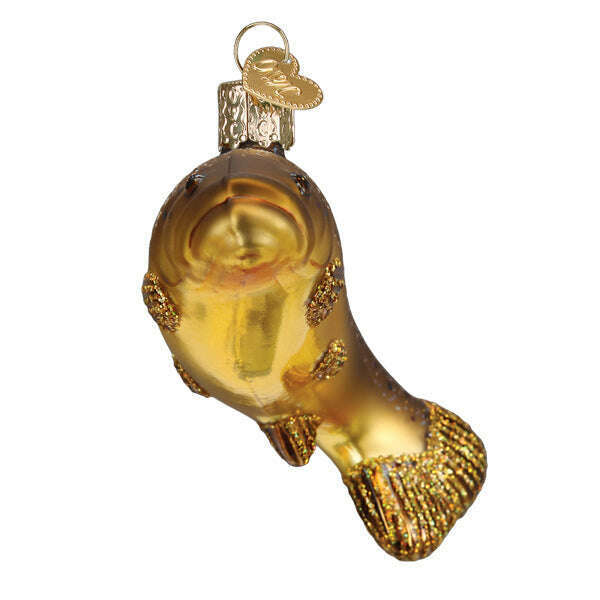 Old World Christmas Brown Trout Blown Glass Ornament