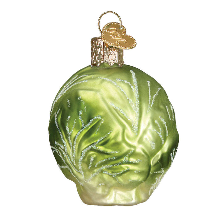 Old World Christmas Brussel Sprout Blown Glass Ornament