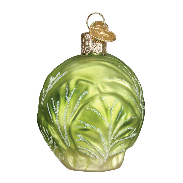 Old World Christmas Brussel Sprout Blown Glass Ornament
