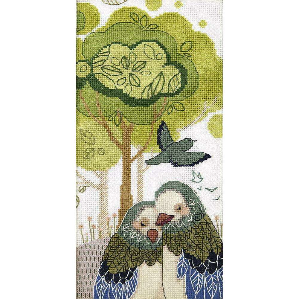 BT-233C Counted cross stitch kit Crystal Art "Loving hugs"