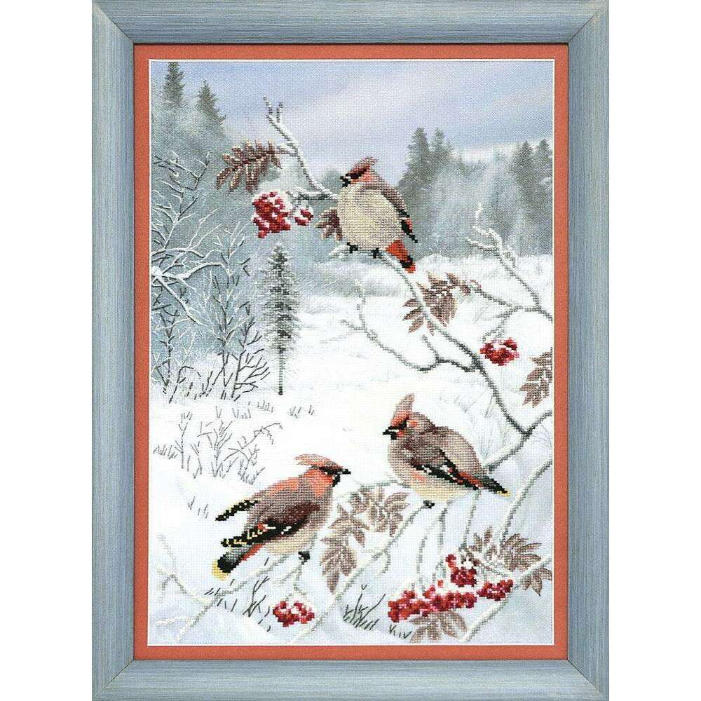 BT-528C Embellished stitch kit Crystal Art "Winter treat"