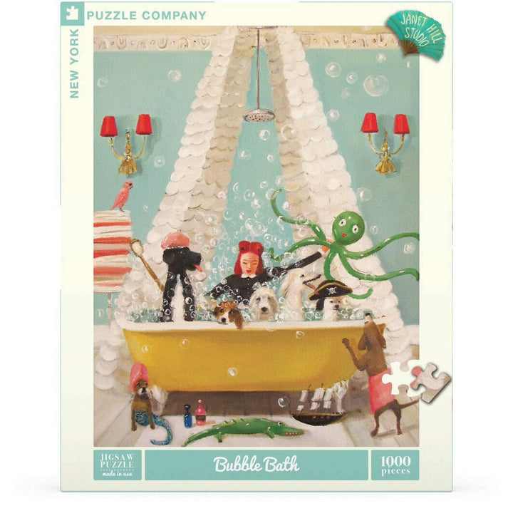 Bubble Bath Puzzle Featuring Artwork of Janet Hill
