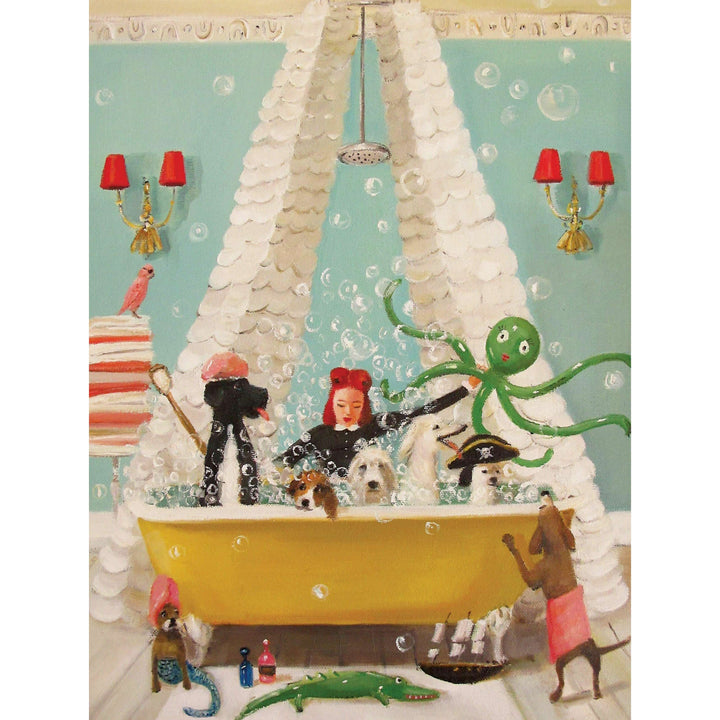 Bubble Bath Puzzle Featuring Artwork of Janet Hill