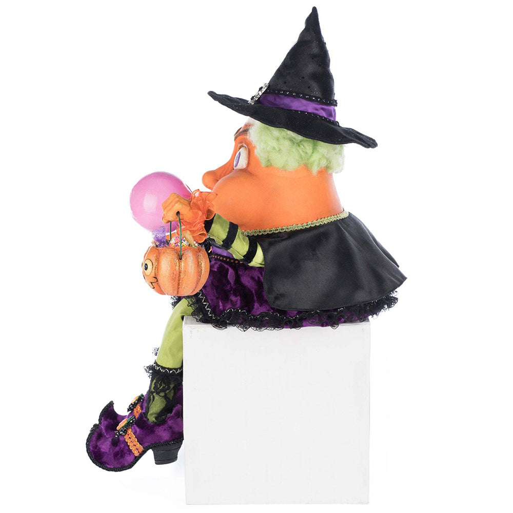 Bubbles the Witch Candy Corn Ledge Sitter by Katherine's Collection image 1