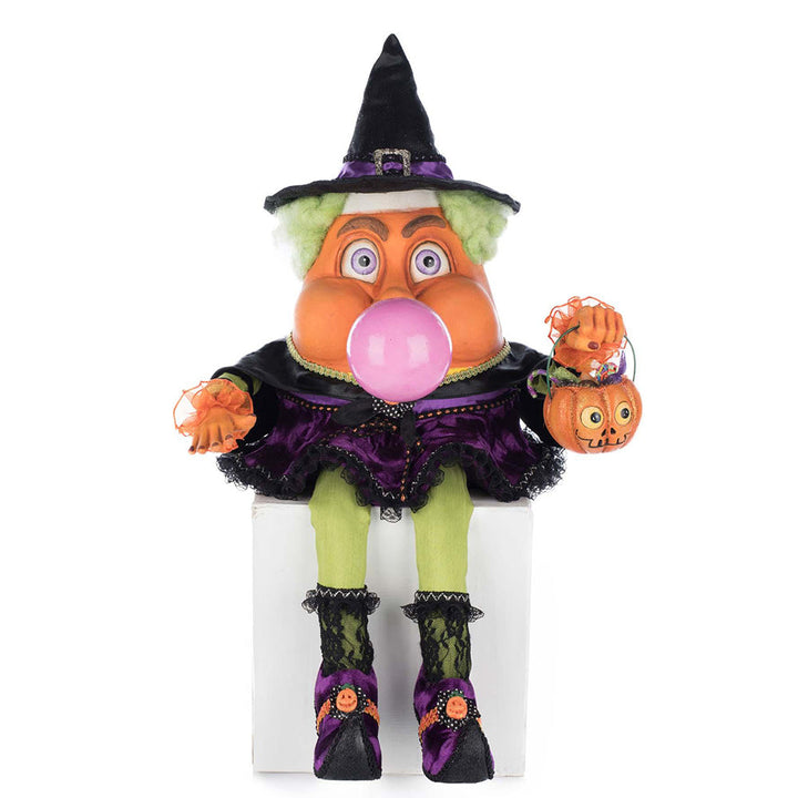 Bubbles the Witch Candy Corn Ledge Sitter by Katherine's Collection image