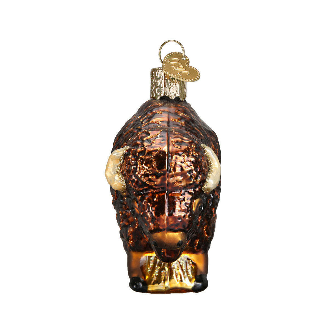 Old World Christmas Buffalo Blown Glass Ornament