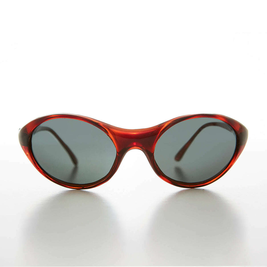 Bug Eye Goggle Wrap Vintage Sunglass - Skip