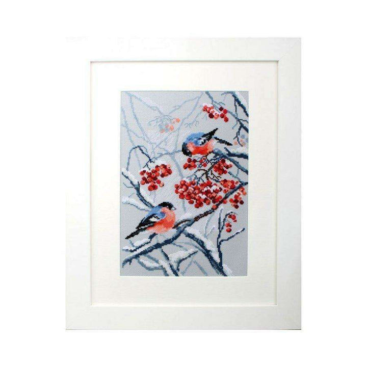 Bullfinches in Rowanberries M578 Counted Cross Stitch Kit