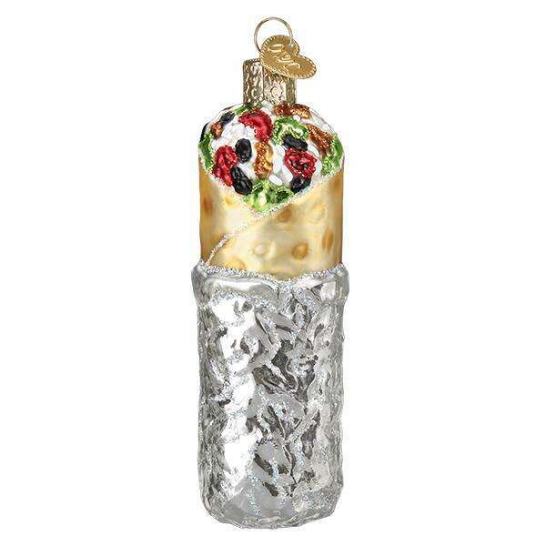 Old World Christmas Burrito Blown Glass Ornament