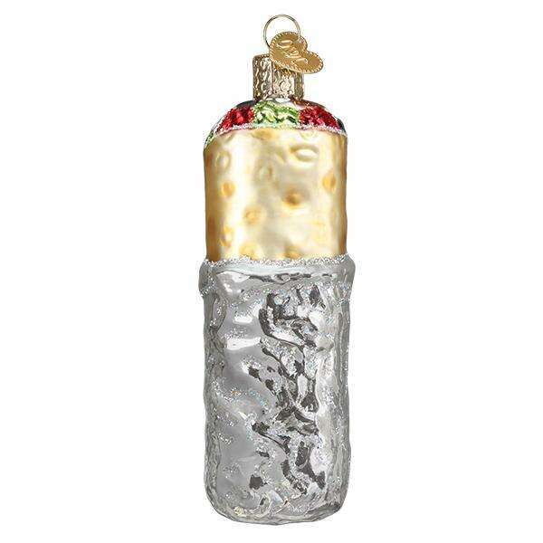 Old World Christmas Burrito Blown Glass Ornament