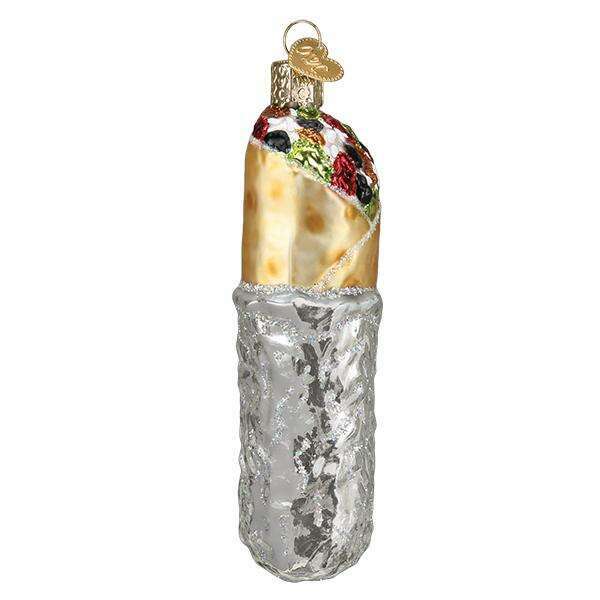 Old World Christmas Burrito Blown Glass Ornament