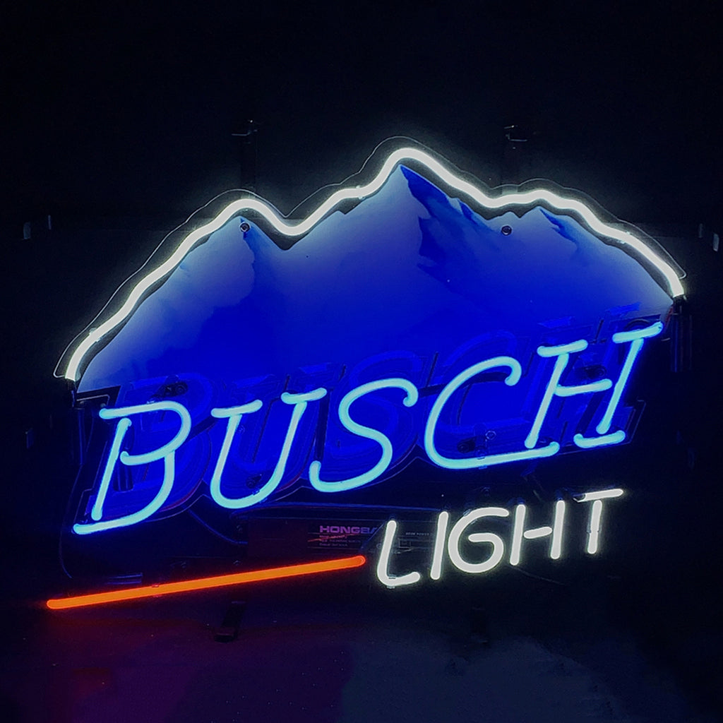 Busch Light Snow Mountain Beer Neon Signs Light