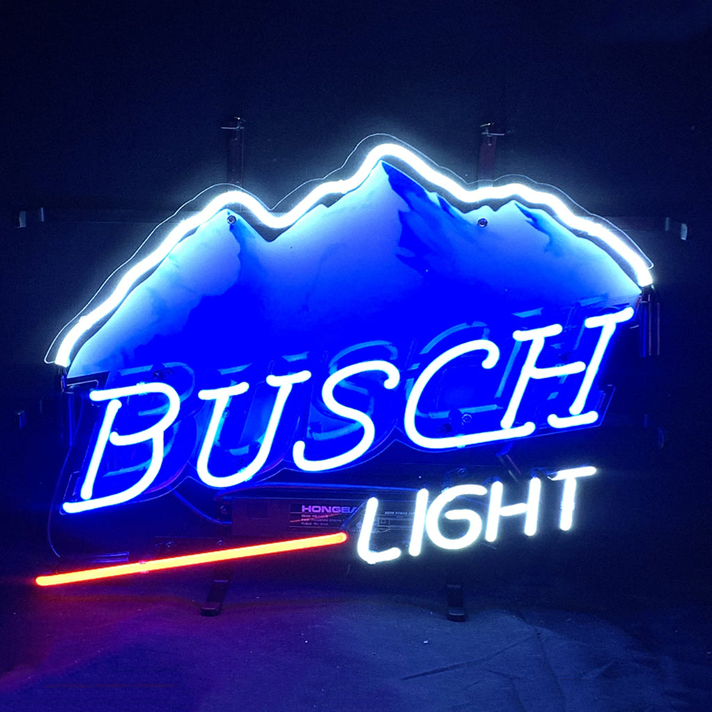 Busch Light Snow Mountain Beer Neon Signs Light