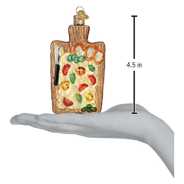 Old World Christmas Butter Board Blown Glass Ornament
