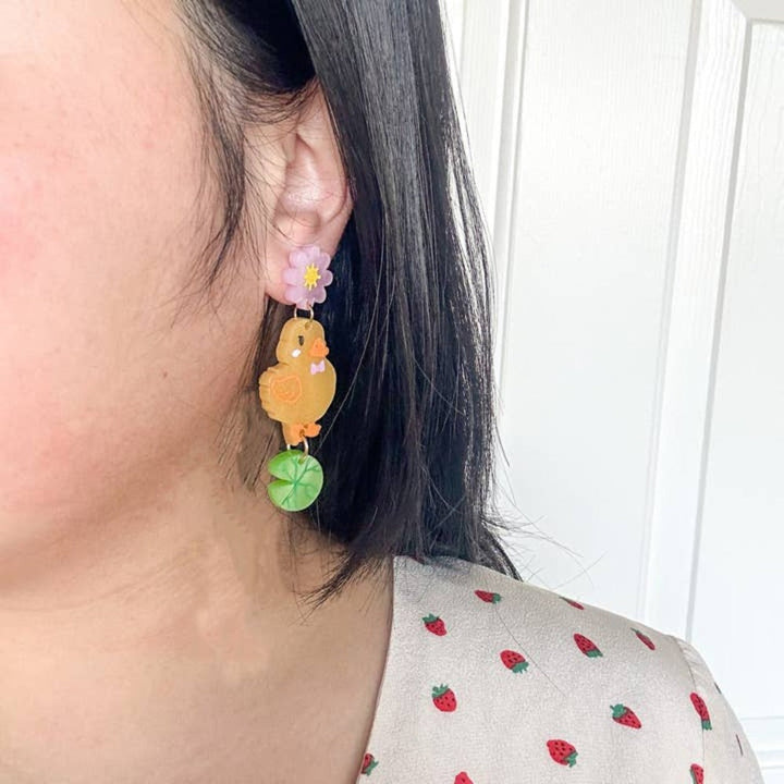 Buttercup Duck Earrings 1
