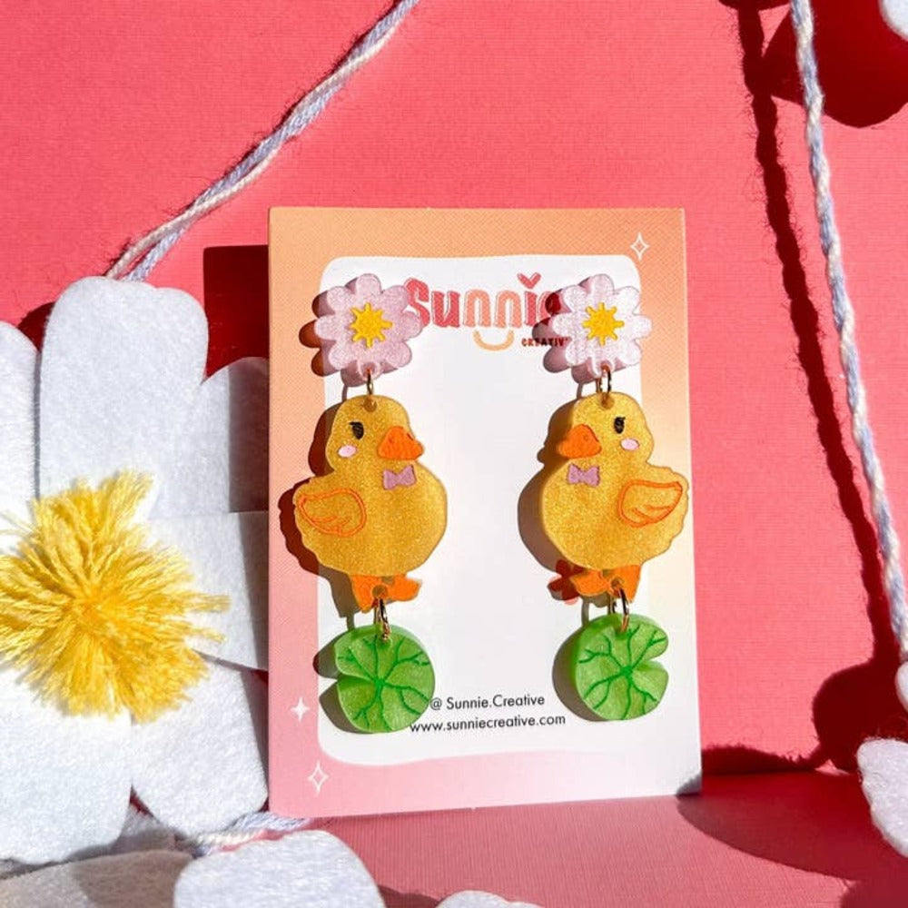 Buttercup Duck Earrings 2