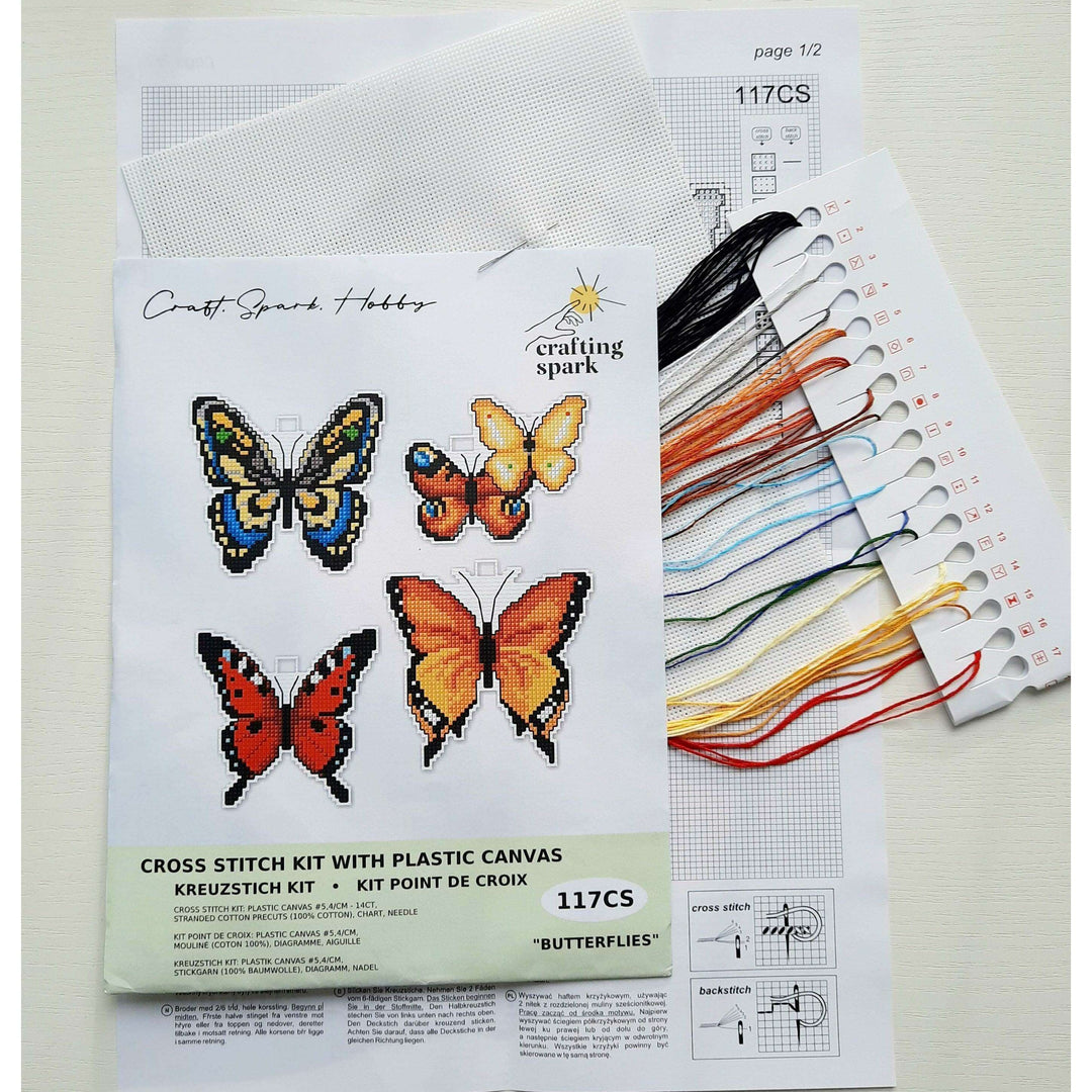 "Butterflies" 117CS Counted Cross-Stitch Kit