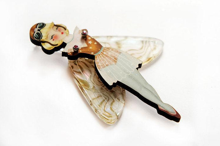 Butterfly Woman Halloween Brooch by Laliblue - Quirks!