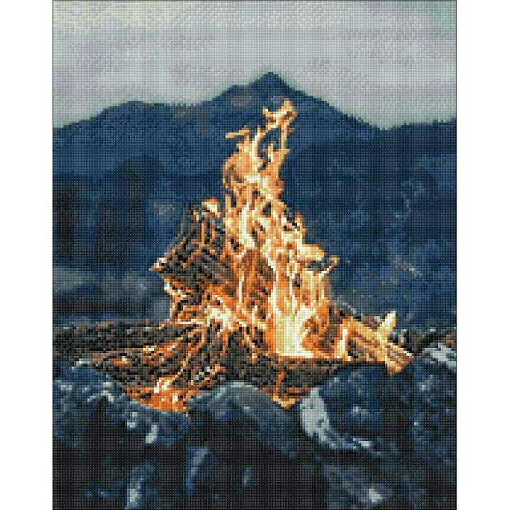 By the Fire CS174 15.75 x 19.69 inches Diamond Painting Kit