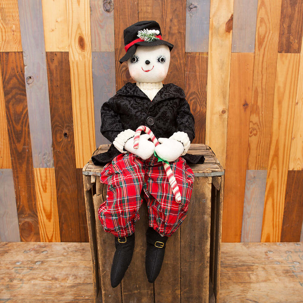 Byron Snowman Gathered Traditions Art Doll by Joe Spencer 1