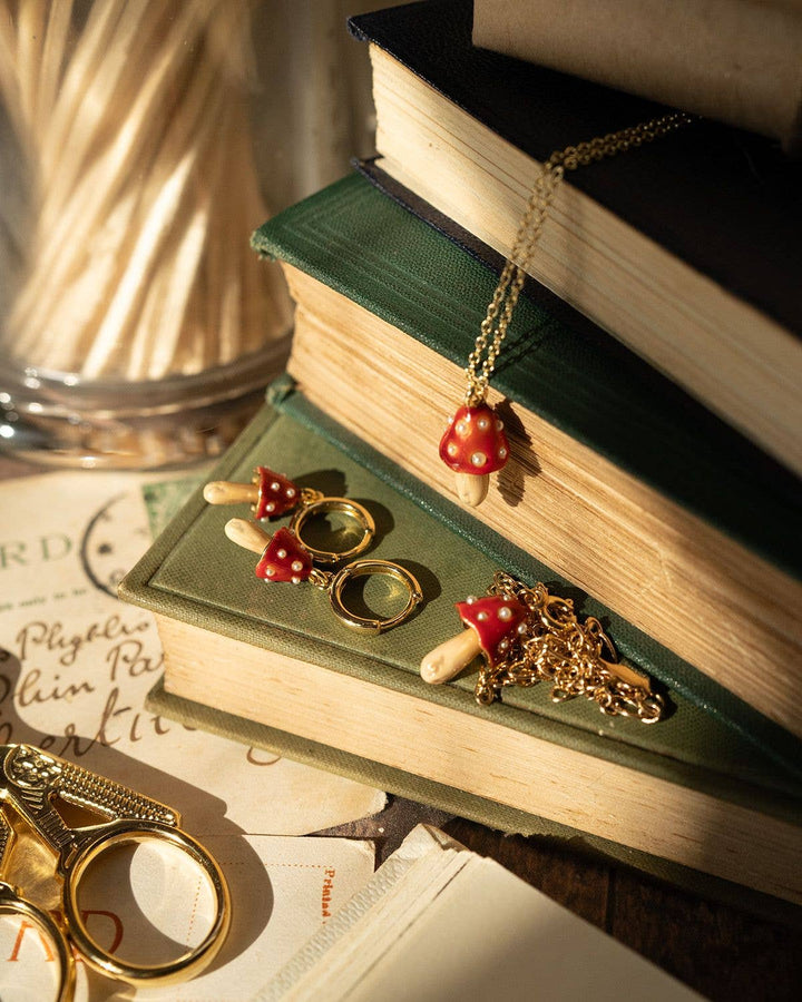 FABLE Enamel Mushroom Necklace