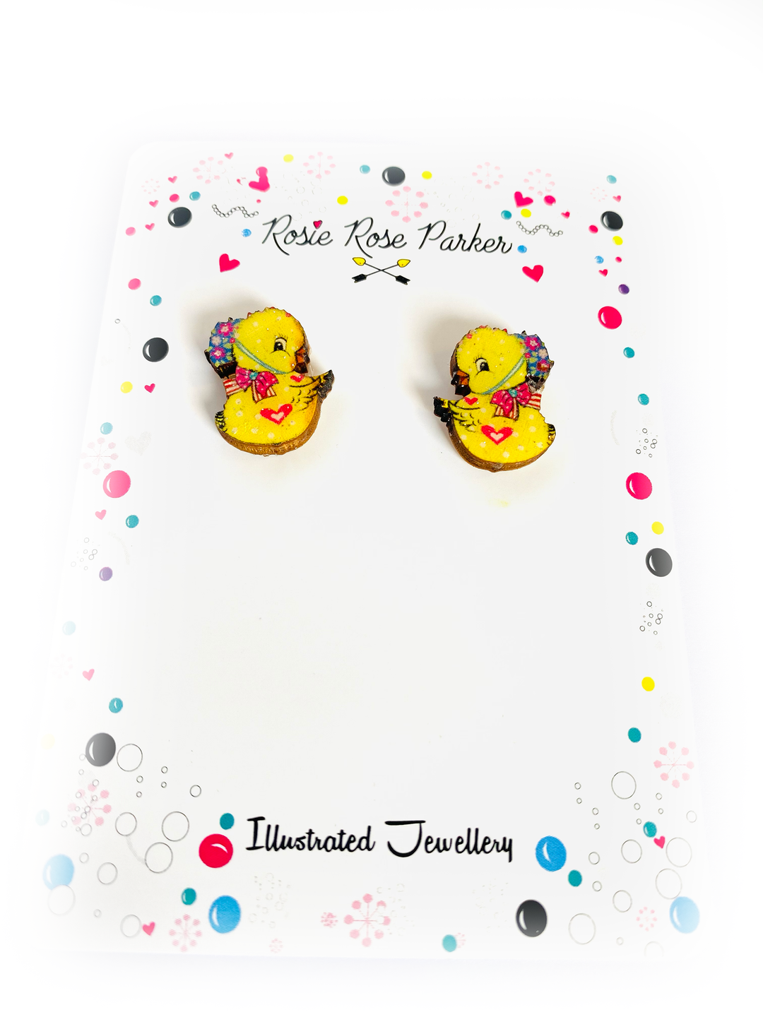 Little Chick Stud Earrings by Rosie Rose Parker