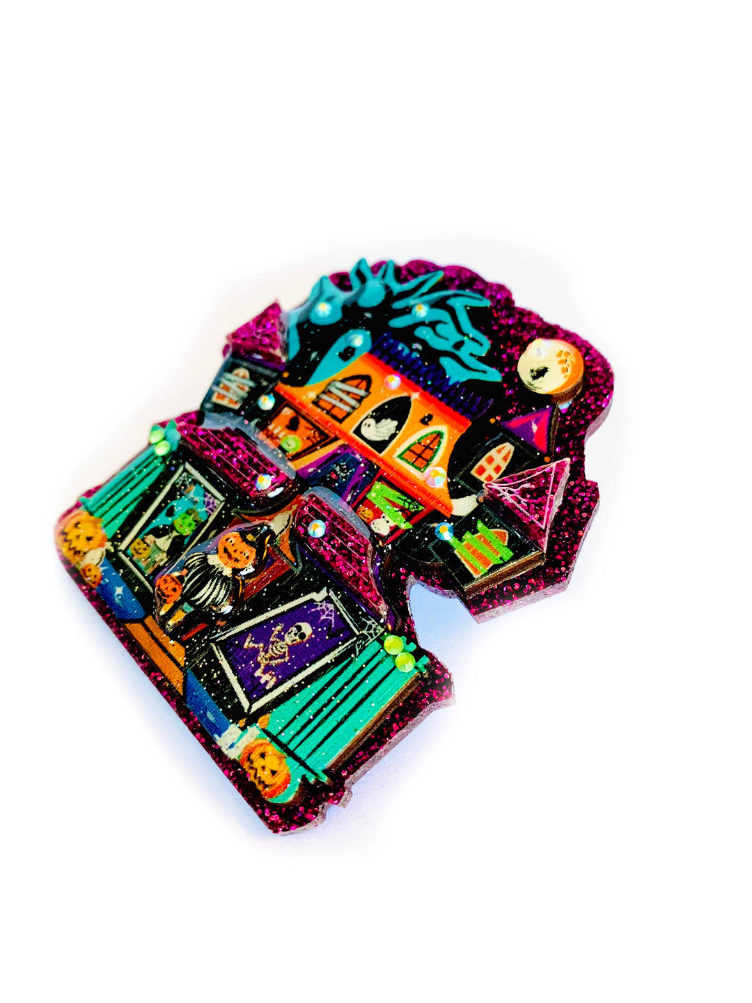 Big Spooky House Brooch by Rosie Rose Parker