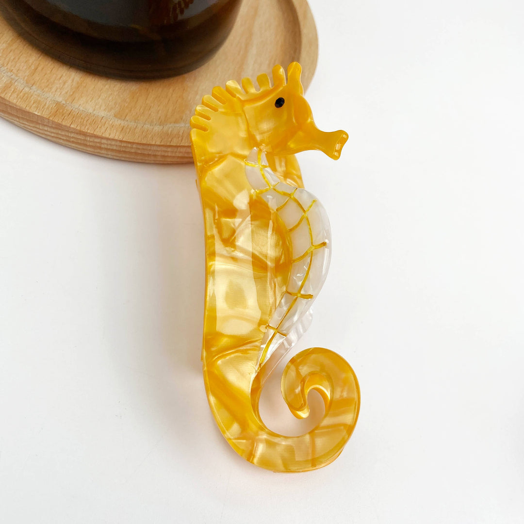 Acetate Ocean Series Animal Hair Clips Lobster Seahorse