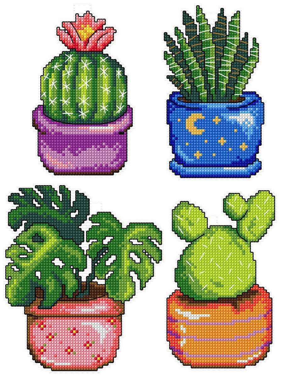 "Cactus" 108CS Counted Cross-Stitch Kit