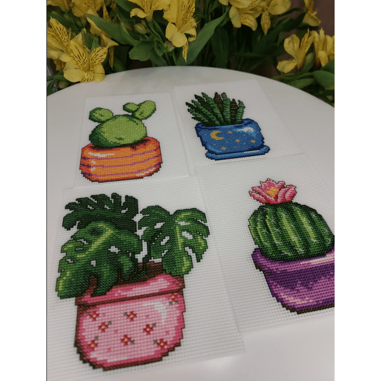 "Cactus" 108CS Counted Cross-Stitch Kit