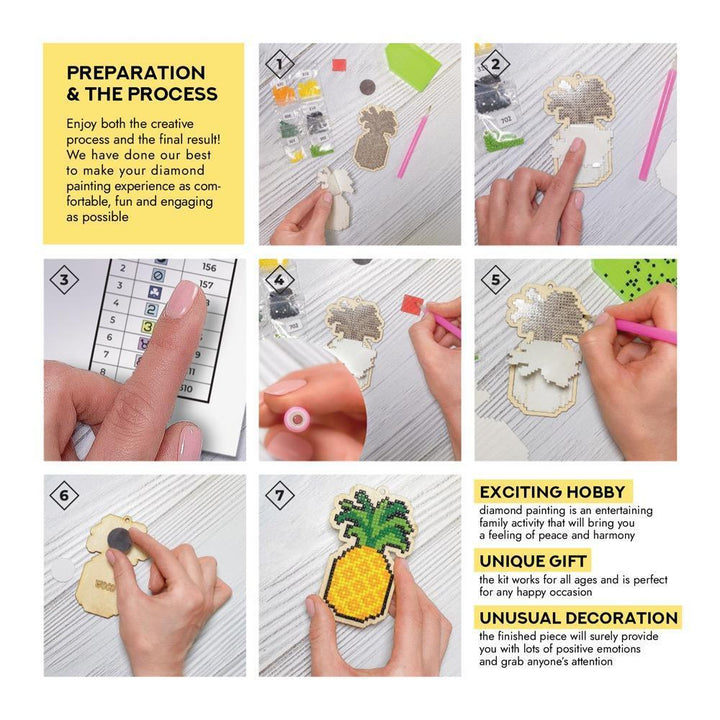 Cactus WWP142 Diamond Painting on Plywood Kit