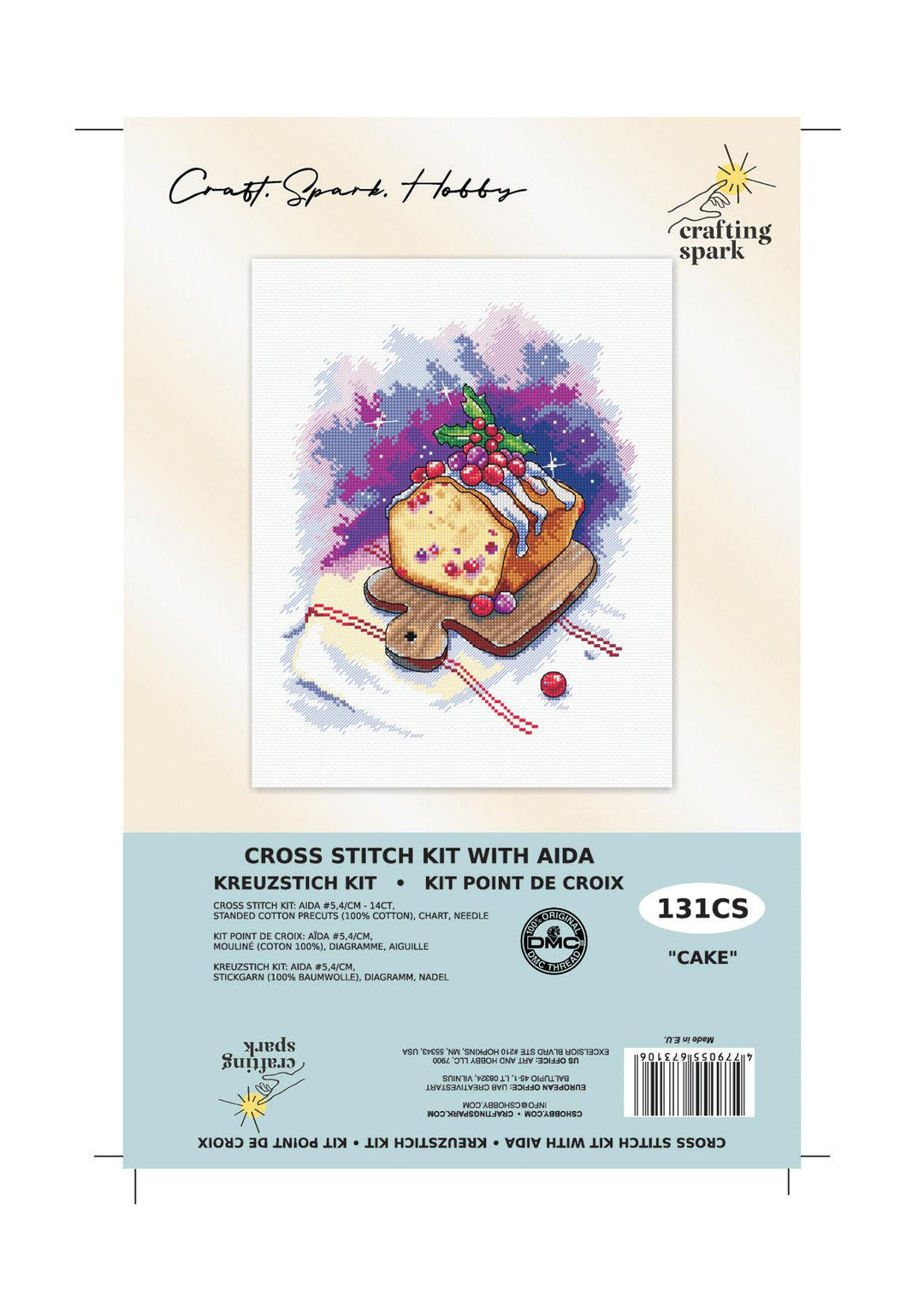 Cake 131CS Counted Cross-Stitch Kit